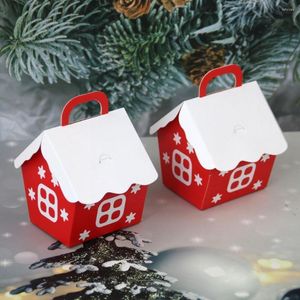 Geschenkomschakeling 10 stks Kerstmisdikzakken Kerstman Merry Party Bag Decoratie Cookie verpakking Jaar DIY Chris F0S4