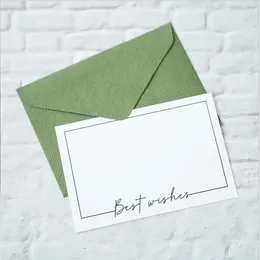 Enveloppe cadeau 10pcs carte de voeux créative mariage message de fleur de la Saint-Valentin 3