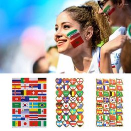 Gift Wrap 10pcs Decoratie Bunting Celebration Street Feest voetbal Face Stickers Tijdelijke tattoo sticker Bar Flag