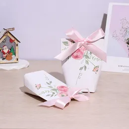 Enveloppe-cadeau 10pcs DIY Boîtes à échelle haut de gamme personnalisées Papier Babe Shower Fof