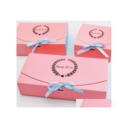 Geschenkwikkeling 10 stks speciaal voor u roze papieren taartdoos PACKAGING Chocolade koekje snoeppakket bruiloft pakking drop levering ho otxyl