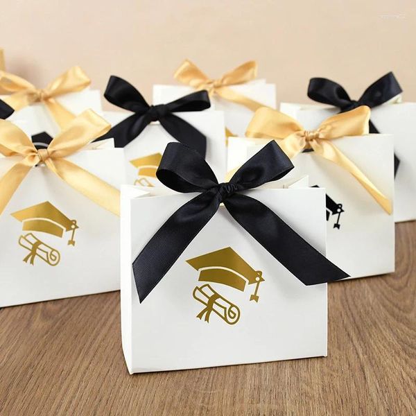 Enveloppe cadeau 10pcs Bodification de graduation Box s 2024 Chocolate Packaging Félicitations Grad Supplies