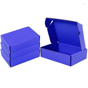 Papel de regalo 10 piezas/caja de papel kraft al por mayor paquete de Color cartón pelucas pequeñas en blanco 3 capas corrugado tamaño personalizado logotipo impreso