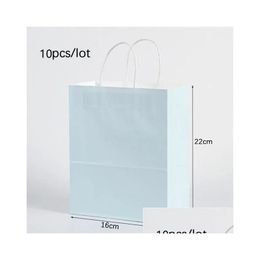 Enveloppe-cadeau 10pcs sacs en papier kraft