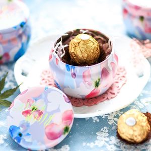 Geschenkwikkeling 10 stks/veel schattige speciale bloei van liefde bruiloft snoepdoos romantische bloemen creatieve mini -koekjes