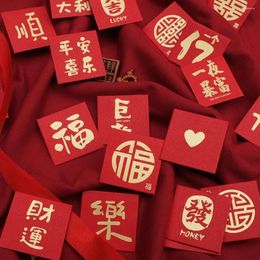 Cadeauverpakking 10 STKS Mini Chinese Jaar Rode Enveloppen Creatieve Leuke Geluk Geldzak Hongbao Voor Bruiloft Lente Festival Pakketten