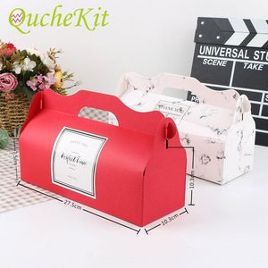 Gift Wrap 10st Draagbare Zwitserse Roll Cupcake Cake Dozen met Lade Westerse Dessert Kaas Verpakkingsdoos Verjaardag Party Bag