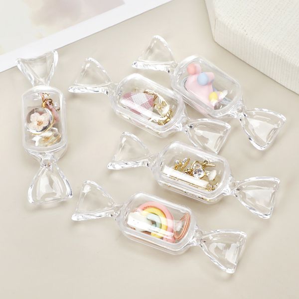 Emballage Cadeau 10 Pcs Ps Mini Boîte À Bonbons Transparente En Plastique Mignon Bonbons En Forme De Conteneur De Stockage Diy Mariage Baby Shower Décoration FournituresCadeau