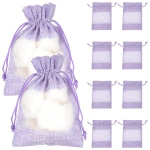 Papel de regalo 10 piezas bolsita bolsas vacías lavanda bolsitas sacos para especias