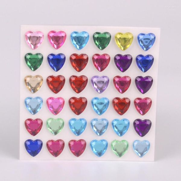 Envoltura de regalo 10 unids pegatinas 3D brillante amor diamante hermosa pegatina juguetes para niños en scrapbook teléfono portátil regalos decoración de bricolaje