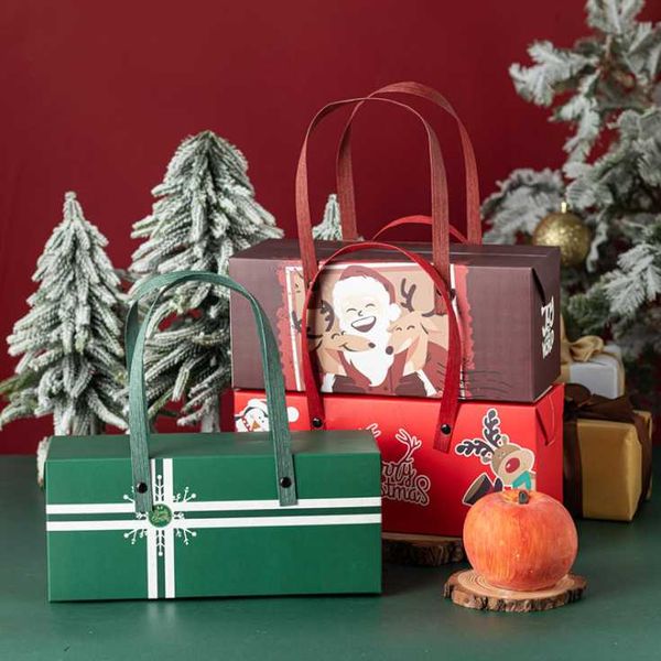 Cadeau cadeau 10pcs jouet au monde joyeux Noël boîte de papier célébrer bonbons chocolat biscuit emballage année paquet