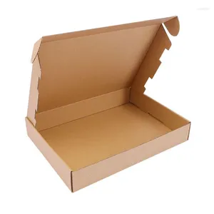 Geschenkomschakeling 10 stks Wit/bruine multi -size Kraft Carton Packaging Wedding Party Small Gifts Handmade Soap Chocolate Candy Event Box