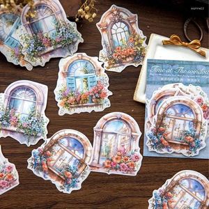 Cadeaupapier 10 stuks Woorden Stickers Raambenodigdheden Handboek Materiaal Papier Landschapsarchitectuur Decoratieve Sticker Scrapbooking Ambachten 165 95 MM