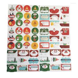 Geschenkwikkeling 10Sheets Cartoon Lof Cake Baking Sealing Packaging Stickers Cards Envelope beloning Labels Kerstdecoratie