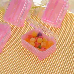 Geschenkwikkeling 12 PCS Candy Boxes Bagage Favor Box Chocolate Clear Graduation Mini