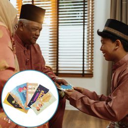 Gift Wrap 12 PCS -kaarten Rode enveloppen voor Eid Festival Cash Unieke Mubarak Packing Pattern Bills