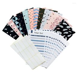 Gift Wrap 12 PCS Cash Budget Envelops voor System Money Budgettering en Saving with Expus Tracking Sheets