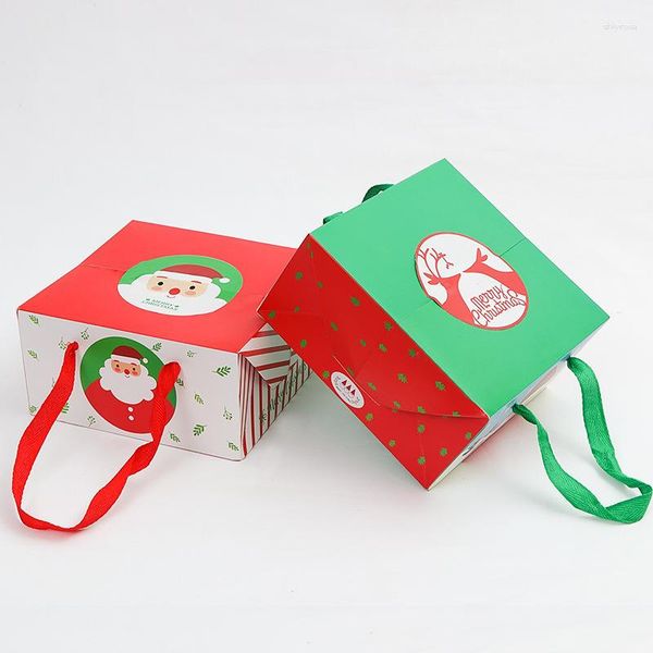 Emballage cadeau 12 pièces sac à biscuits de haute qualité boîte de noël paquet de bonbons sac à main pour sacs de faveur de fête maison