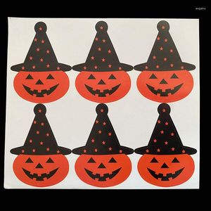 Enveloppe-cadeau 120-180pcs Pumpkin Ghost Ghost Stickers Halloween Scelco Labels Paper Sticker Candy Candy Lollipop Pudding Packaging Label