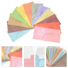 Cadeau cadeau 12pcs assortis enveloppes système de trésorerie pour budgétiser l'économie avec stylo