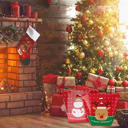 Emballage cadeau 12PCS Boîtes à biscuits de Noël Bonbons réutilisables Père Noël