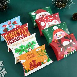 Enveloppe cadeau 12pcs Christmas Shape Box Candy Box Merry Faven Boxs Santa Claus Kids Packaging Bag Année