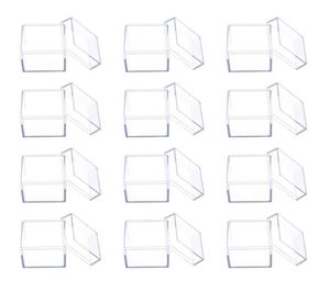 Geschenkwikkeling 12 stks Duidelijke Acryl Square Cube Candy Box Treat Boxes Containers For Wedding Party Baby Shower FAVORS PACTAGING CASEGIFT3520637
