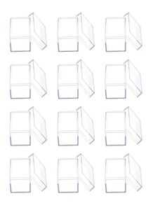 Enveloppe-cadeau 12pcs Clear acrylique carré cube de bonbons boîtes à friandises Boîtes de friandises pour la fête de mariage Favors Baby Favors Casegift3954593