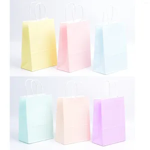 Envoltura de regalo 12 piezas bolsas de papel azul/rosa Candy pastel cumpleaños baby shower bautismo bautizo bolso presente