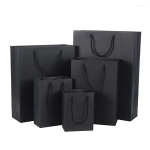 Envoltura de regalo 12PCS Bolsas de papel con asas para bodas Cumpleaños Navidad Envoltura de fiesta Favor Bolsa Kraft