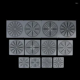 Enveloppe-cadeau 12pcSable Mylar Mandala Dotting Painting Pochans Modèles Outils pour les meubles d'artisanat DIY