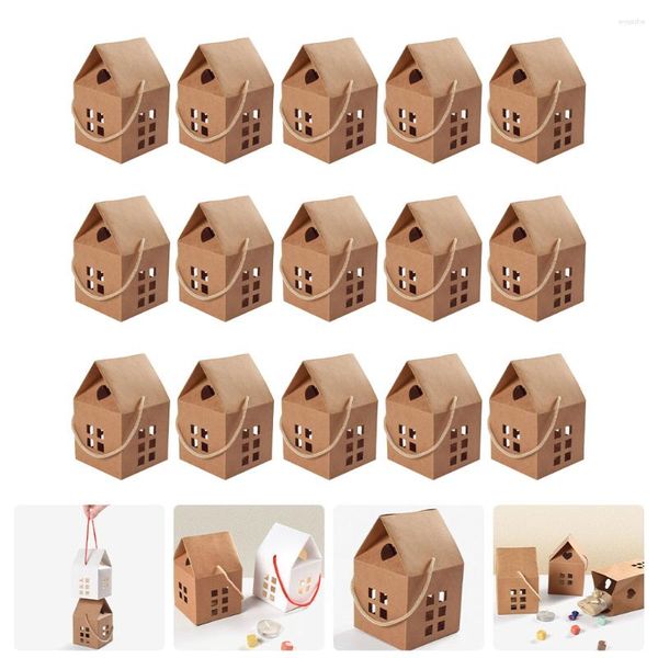 Papier Cadeau 15 Pcs Boîte En Verre Caisses D'emballage Sacs En Vrac Ornement Papier Bébé Noël Chocolat