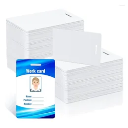 Gift Wrap 150 Pack White PVC -kaarten met slotpunch Standard CR80 30mil afdrukbare plastic po id badge Vertical Business