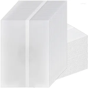 Cadeau cadeau 150pcs vestes en vélin pré-pliées pour invitations 5 x 7 papier d'art et d'artisanat translucide blanc mariage