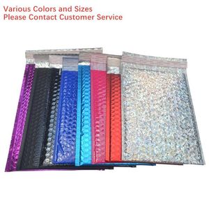 Enveloppe-cadeau 150x180 mm 50pcs / lot multiple couleurs Bubble Mailers Enveloppes Bag Enveloppe Emballage Packaging Bagsgift