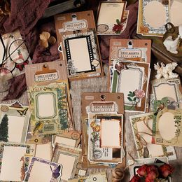 Geschenkwikkeling 15 stcs kawaii vintage papieren stationery sticker set bloemen letters voor het inpakken van planningsplanner Journal Arts DIY