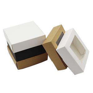 Geschenkomschakeling 15 stks Kraft Paper kartonnen verpakking Geschenkdoos Candy Packaging Boxes Paper Box Handgemaakte zeep Inpakken Grote gunst Kraft Boxes 230306