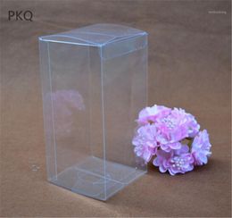 Geschenkwikkeling 15 stcs Transparant Clear Packaging Box Grote PVC Display Opslag Plastic Cosmetische verpakking Square 67 Maten1