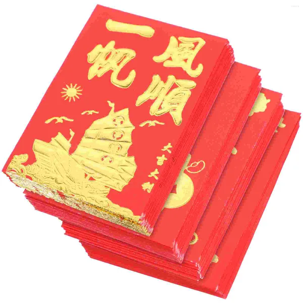 Emballage cadeau 160 pièces année enveloppe rouge décor de noël enveloppes chinoises paquet de cérémonie faveurs de mariage poche R paquets