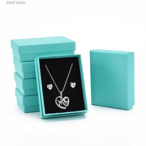 Envoltura de regalo 18 ~ 24 unids Caja de regalo de cartón Cajas de joyería para relojes pequeños Collares Pendientes Pulsera Joyería Embalaje de regalo con esponja T240309