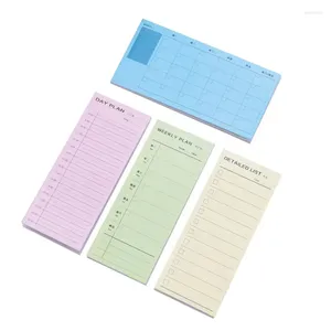 Enveloppe-cadeau 1pack / lot 30pcs Day Plan Semaine Mois de la semaine Détaillée Note de carnet Note-livre Copybook Daily Memos Planner Office School Supply