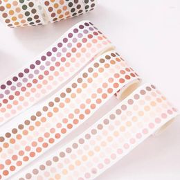Enveloppe-cadeau 1pc 3mx60 mm multicolore de base Basic Dotes Adhesive Tape Colorful Dot Masking Washi for DIY Scrapbooking Sticker Label