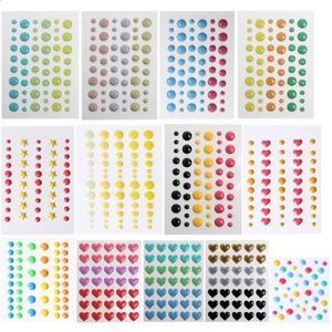 Gift Wrap 1Pc Enamel Dots Resin Self-adhesive Sticker Adhesive Embellishment For Cardmaking And Craft Scrapbook DIY