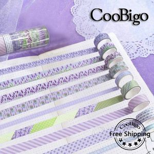 1 Juego de papel de regalo Washi Tape, cintas adhesivas de enmascarar de fragancia, pegatina estética, cuaderno DIY, diario, suministros artesanales hechos a mano