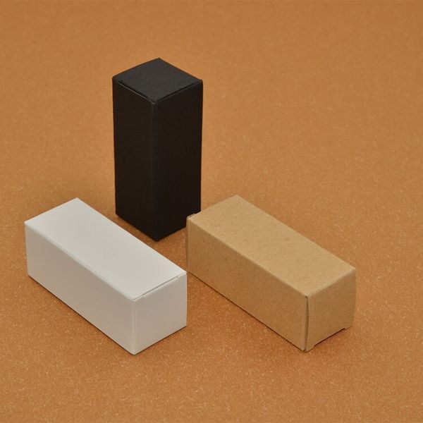 Papel de regalo 2*2*7,1 cm Mini caja de lápiz labial de papel sólido colorido embalaje de cartón DIY Perfume para muestra cosmética