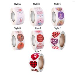 Geschenkomschakeling 2.5 cm Valentine Stickers Dozen kaarten Dickers voor verjaardagsbanket