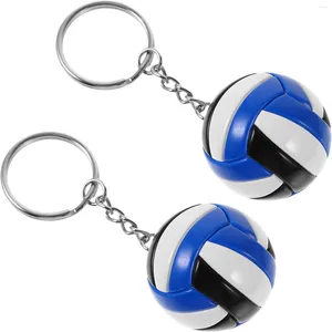 Cadeau cadeau 2 pcs pendentif volley-ball porte-clés éducation physique décor plastique carnaval récompense