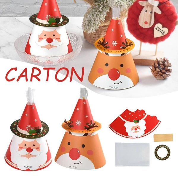 Enveloppe cadeau 20 PCS Boîte de bonbons de Noël Création d'atmosphère fétival Sugers pour la porte