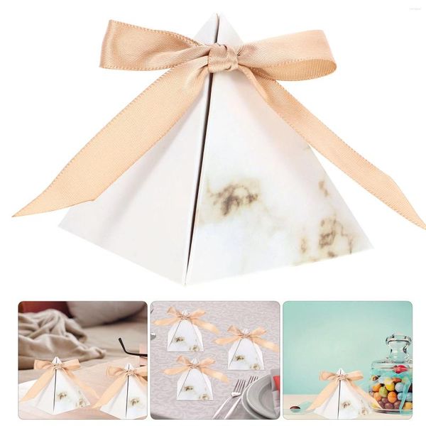 Cadeau cadeau 20 pcs Triangle Mariage Bonbons Boîte Bonbons Conteneur Emballage Fournitures De Fête Papier Sacs De Demoiselle D'honneur