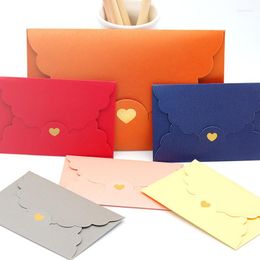 Emballage cadeau (20 pièces/lot) 11 17.5cm enveloppe en papier perle Kraft dorure amour carte bancaire forfait d'adhésion VIP